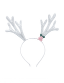 Silver Reindeer Headband